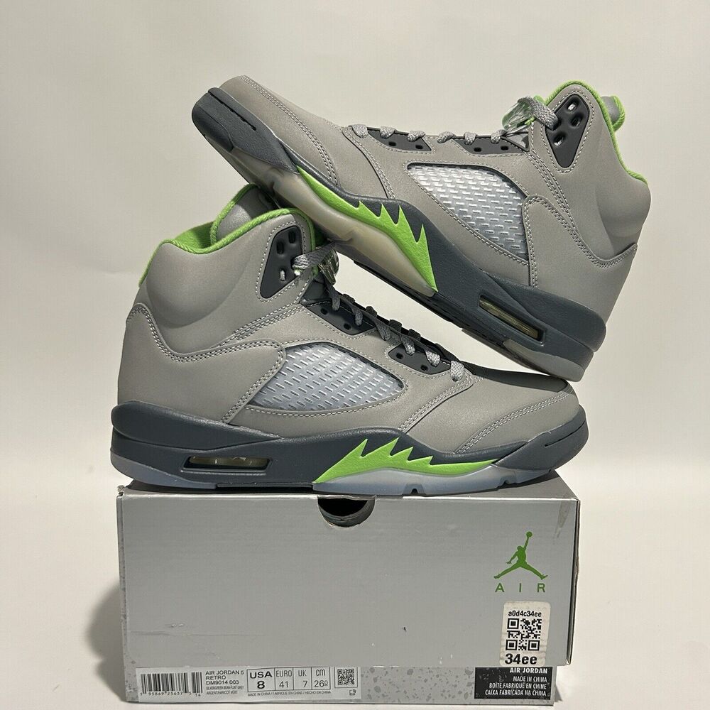 Nike Shoes Air Jordan 5 Retro “Green Bean” 2022 - Picture 1 of 5